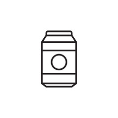 Soda can icon vector. Soda can vector icon. Soda can icon isolated on background. Modern flat pictogram, business, marketing. Soda can icon from Drinks collection.