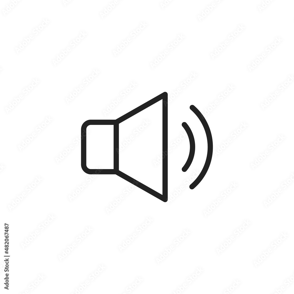 Poster speaker vector icon. mail icon symbols vector. symbol for web site computer and mobile vector. audio