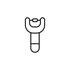 Shaver symbol hairclipper icon. vector illustration isolated on white background. Male shaving tools black minimalist symbols collection.