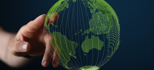 earth in hands - environment concept