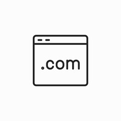 Obraz premium Website line icon for web and mobile. Landing Page Icon. Business and Finance. Isolated Illustration. browser icon or logo isolated sign symbol vector illustration