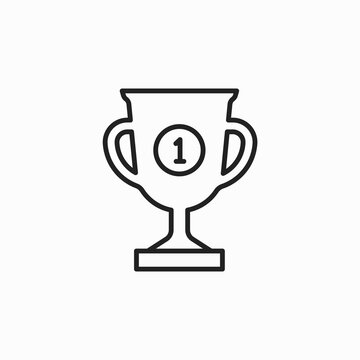 Throphy Icon. Champion Vector. Winner Illustration Sign. Best Achievement Symbol. champions flat icon design illustrations, winner icon symbol