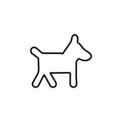 dog sign icon great for any use. Vector EPS10. Dog sign icon. Pets symbol