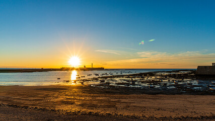 Atardecer en la Playa de la Caleta (Cádiz)