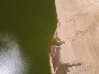 Aerial view of Domlyan Reservoir, Bulgaria