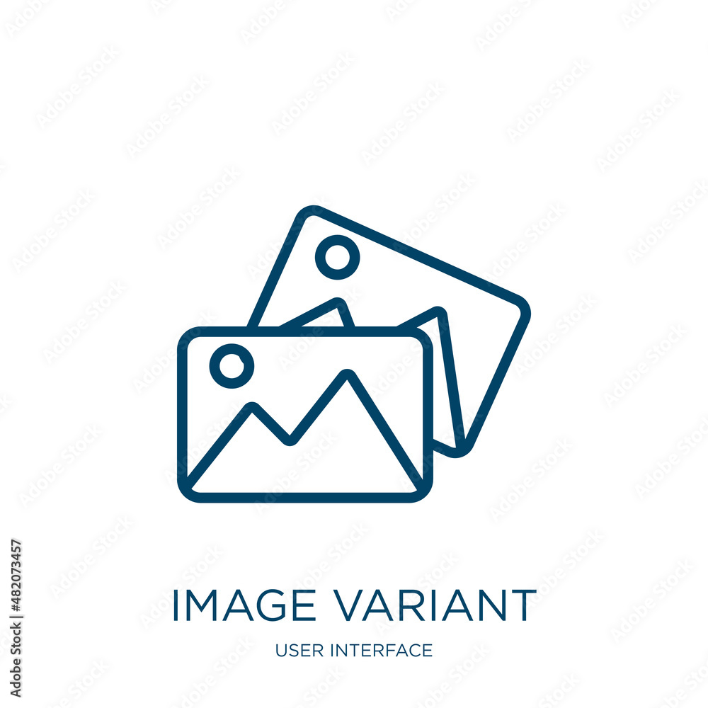 Aufkleber image variant icon from user interface collection. thin linear image variant, business, design eleme