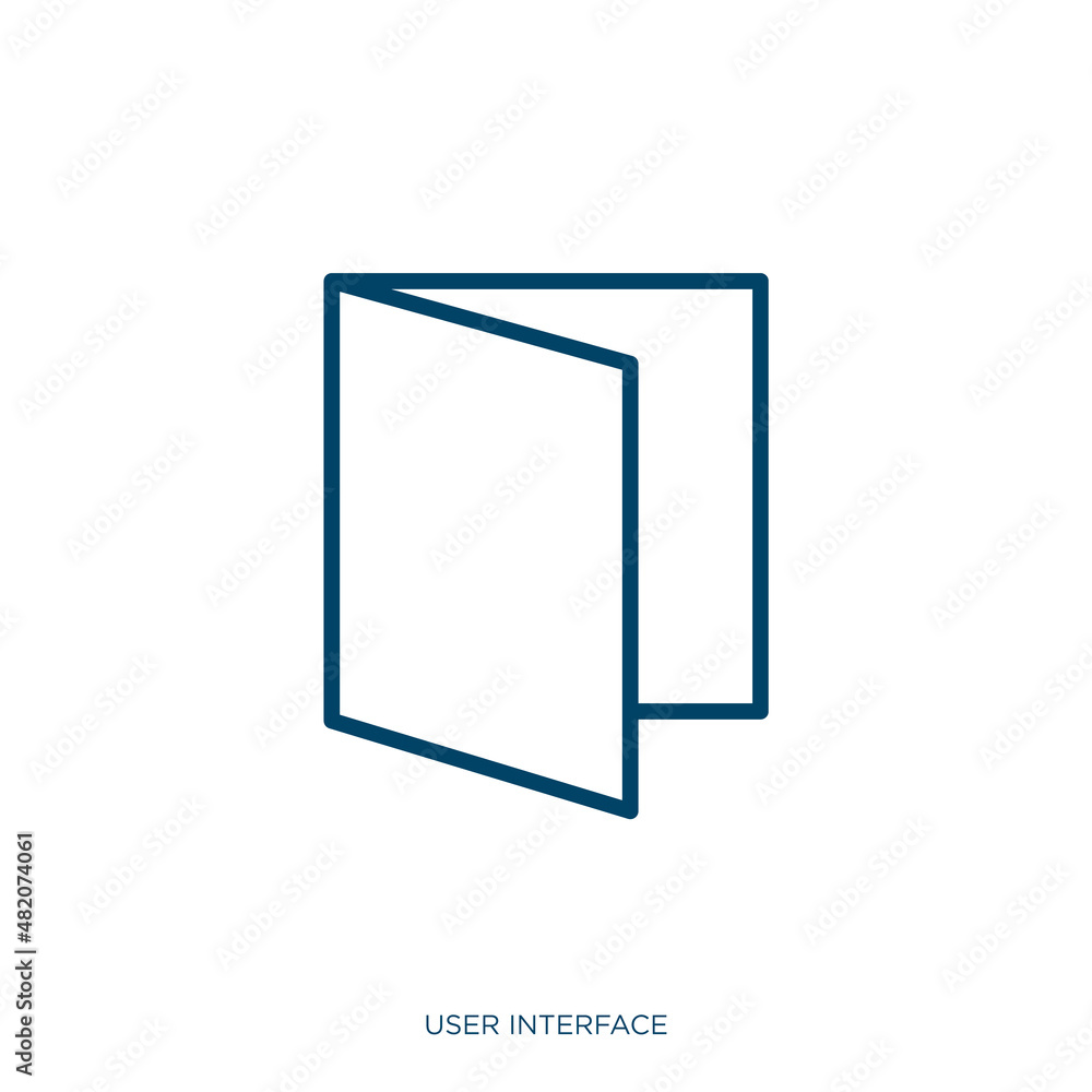 Poster logout icon from user interface collection. thin linear logout, arrow, door outline icon isolated on