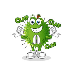 durian applause illustration. character vector