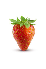 A Strawberry isolated on a white background.