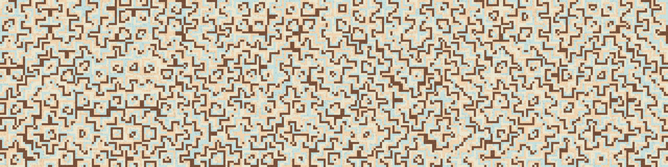 Fototapeta premium Abstract Geometric Pattern generative computational art illustration