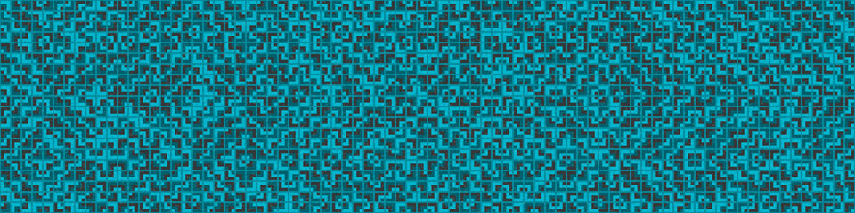 Fototapeta premium Abstract Geometric Pattern generative computational art illustration