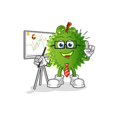 durian marketing character. cartoon mascot vector