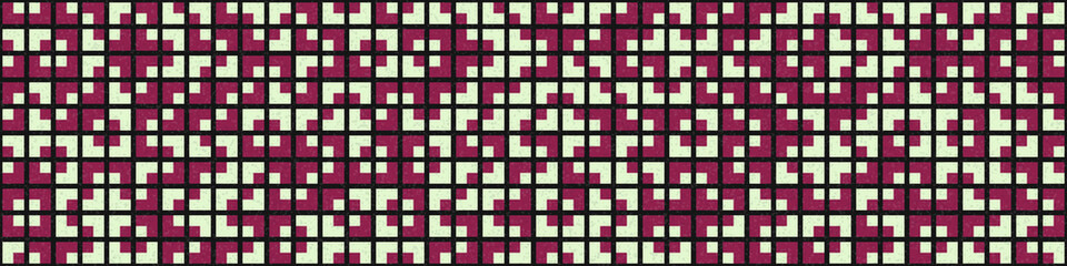 Fototapeta premium Abstract Geometric Pattern generative computational art illustration