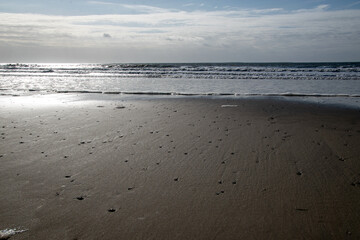 Am Strand der Ostfriesischen Nordseeinsel Borkum