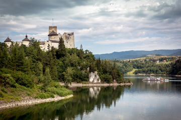 Nidzica castle landscape