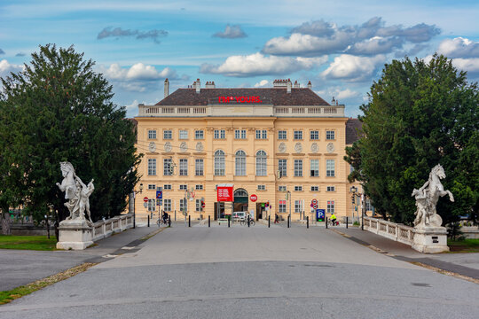Vienna, Austria - October 2021: Museum quarter in Vienna