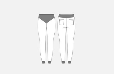 Illustration of Ladies Pant