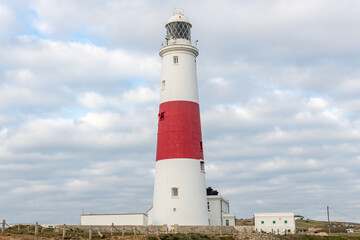 Fototapeta na wymiar Portland Bill lighthouse in Dorset