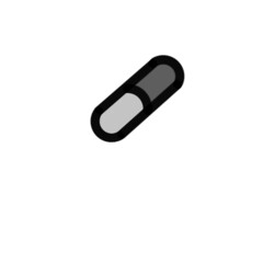 capsule isolated on white