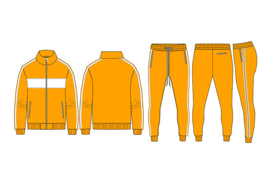 Illustration Of The Yellow Track Suit