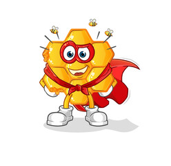 honey pattern heroes vector. cartoon character