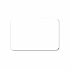 Plastic or paper white card for your design. Can use for credit, visit, gift, business card. 3D Rendered. Isolated on white background.
