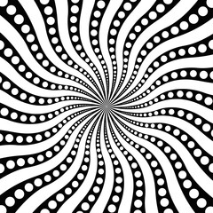 Optical Illusion Future Art Beam Style. Vector