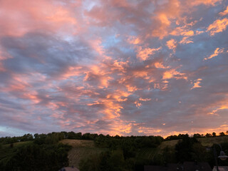 Abendrot über Mertesdorf