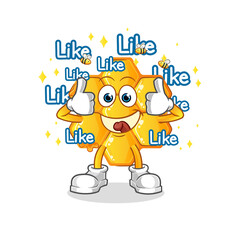 honey pattern give lots of likes. cartoon vector