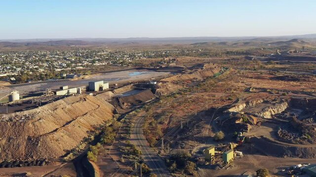 Line of Lode memorial historic mine in Broken hill town of Australia &ndash; 4k.
