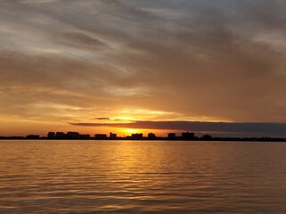 Skyline of the Floridian coastal cities