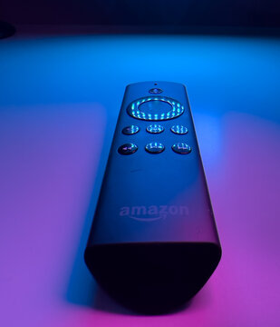 Amazon Fire TV Remote Control - FRANKFURT, GERMANY - JANUARY 22, 2022