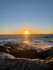 Tramonto con schizzi