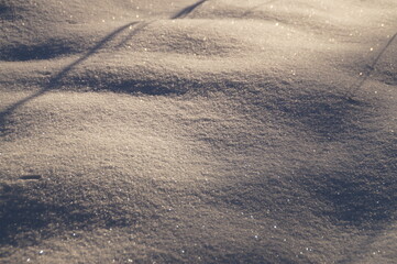 traces on snow