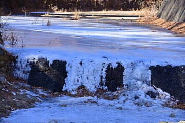 Obraz premium There is snow on the ground