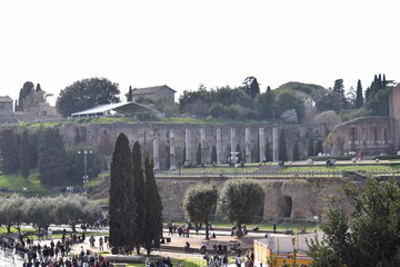 View from monument in Rome