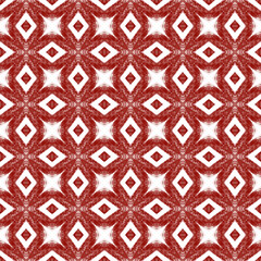 Geometric seamless pattern. Maroon symmetrical