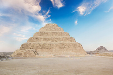 The Pyramid of Djoser (or Djeser and Zoser), or Step Pyramid in the Saqqara necropolis, Egypt