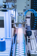 smart robot in manufacturing industry for industry 4.0 and technology concept. Robotic vision...