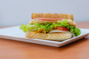 delicious and spectacular sandwich to share