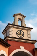 clock tower in the town