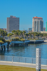 Obraz na płótnie Canvas The New St. Pete Pier on Tampa Bay in St. Petersburg, Florida