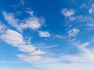 Naklejka na ściany i meble 青空と雲の背景素材