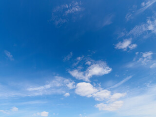 Naklejka na ściany i meble 青空と雲の背景素材