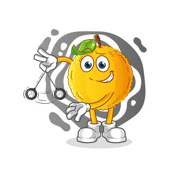 recommend clip art: jackfruit hypnotizing cartoon. cartoon mascot vector