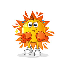 langsat fruit boxer character. cartoon mascot vector