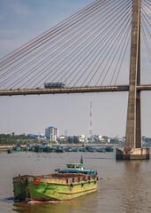 Fototapeta premium Tsubasa (Neak Loeung) bridge