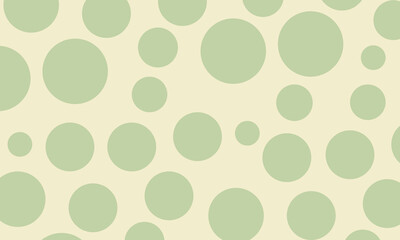 peach background with green circle set