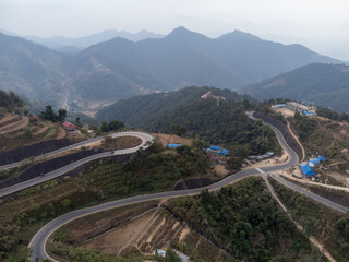 Fototapeta na wymiar BP Highway in Nepal