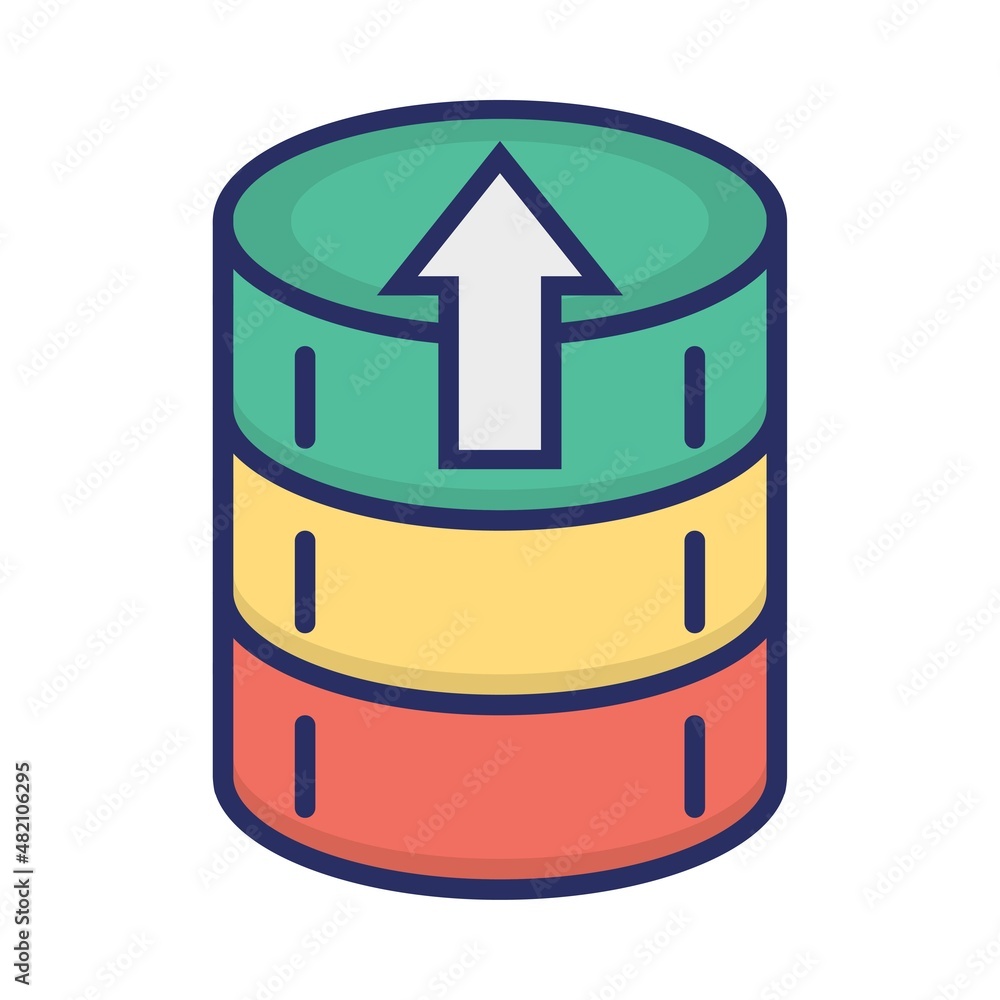 Poster this cable dataicon is made with a colour filled style that is very suitable to be used as your grap